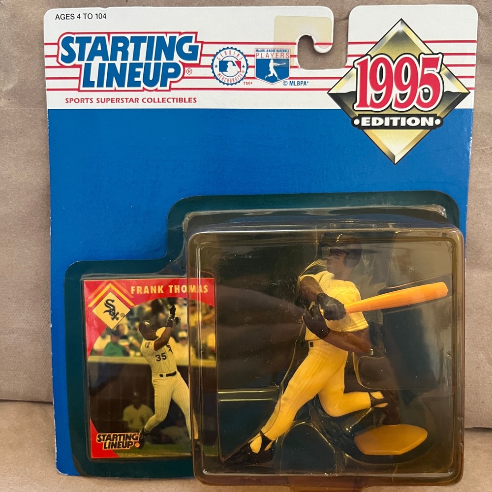 1995 Starting Lineup Frank Thomas Chicago White Sox Figure with Card Kenner